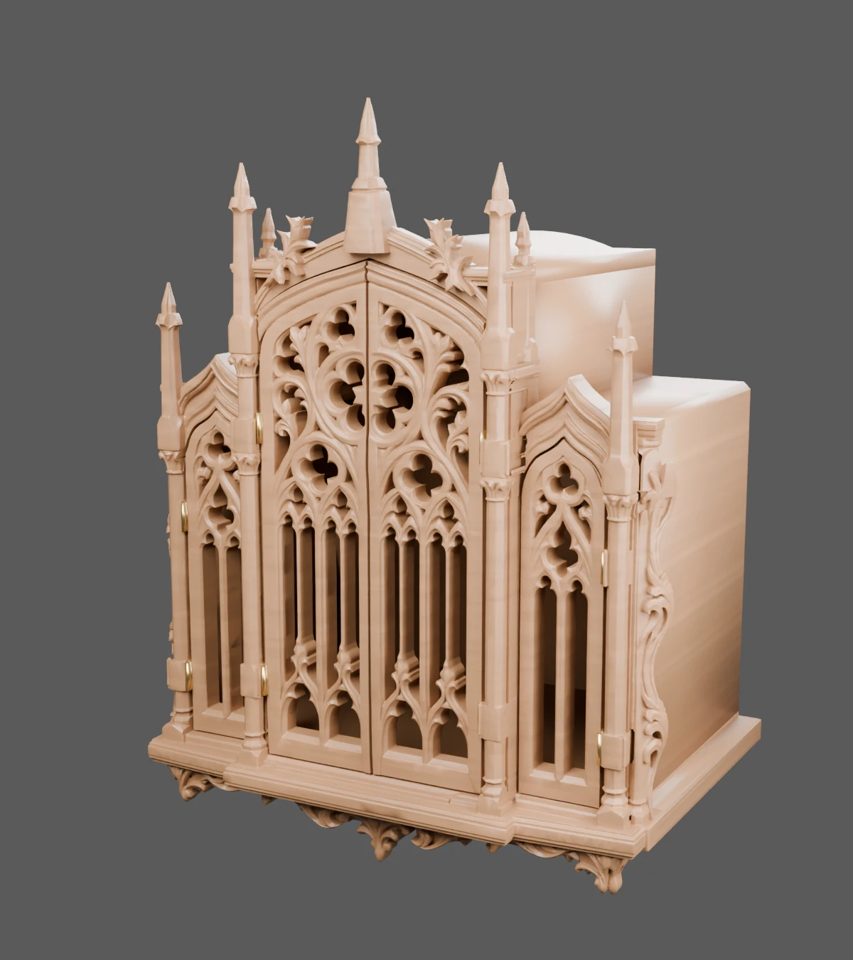 Gothic shrine — Construction design study
